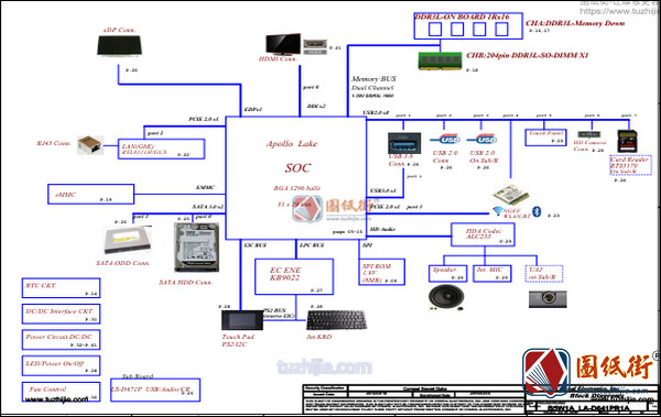 Acer ES1-533 B5W1A B7W1A LA-D641P Rev 1.A宏基笔记本图纸