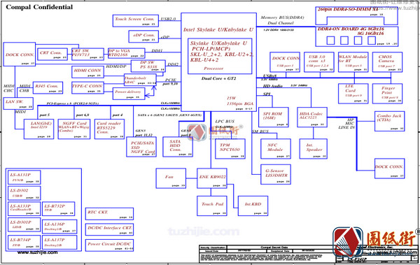 Acer TravelMate P648-G3-M LA-F241P D4PB1_D5PB1 Rev 1.0宏基笔记本图纸