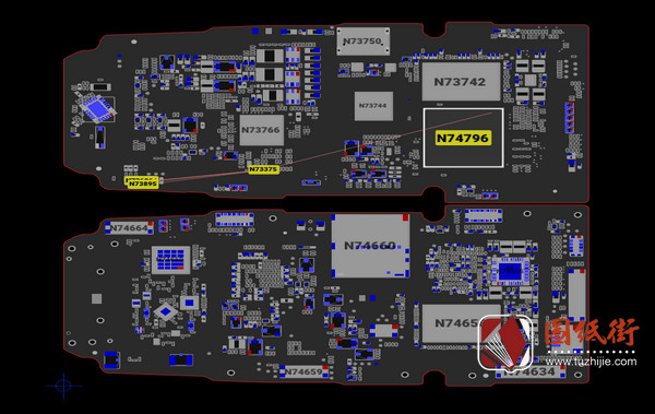 大疆DJL无人机御Mavic Air2-PP002106.01主板BVR点位图